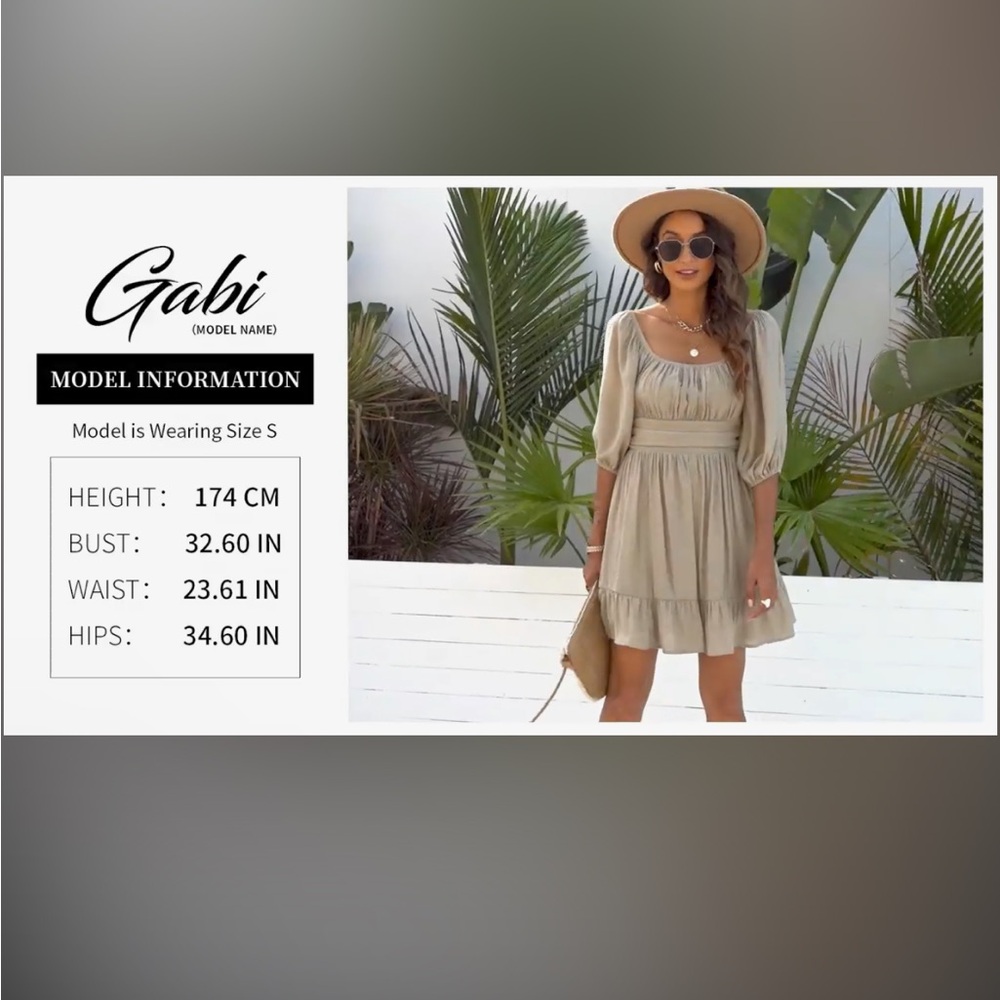 Elegant Olive Off-Shoulder Dress - Picture 5 of 5